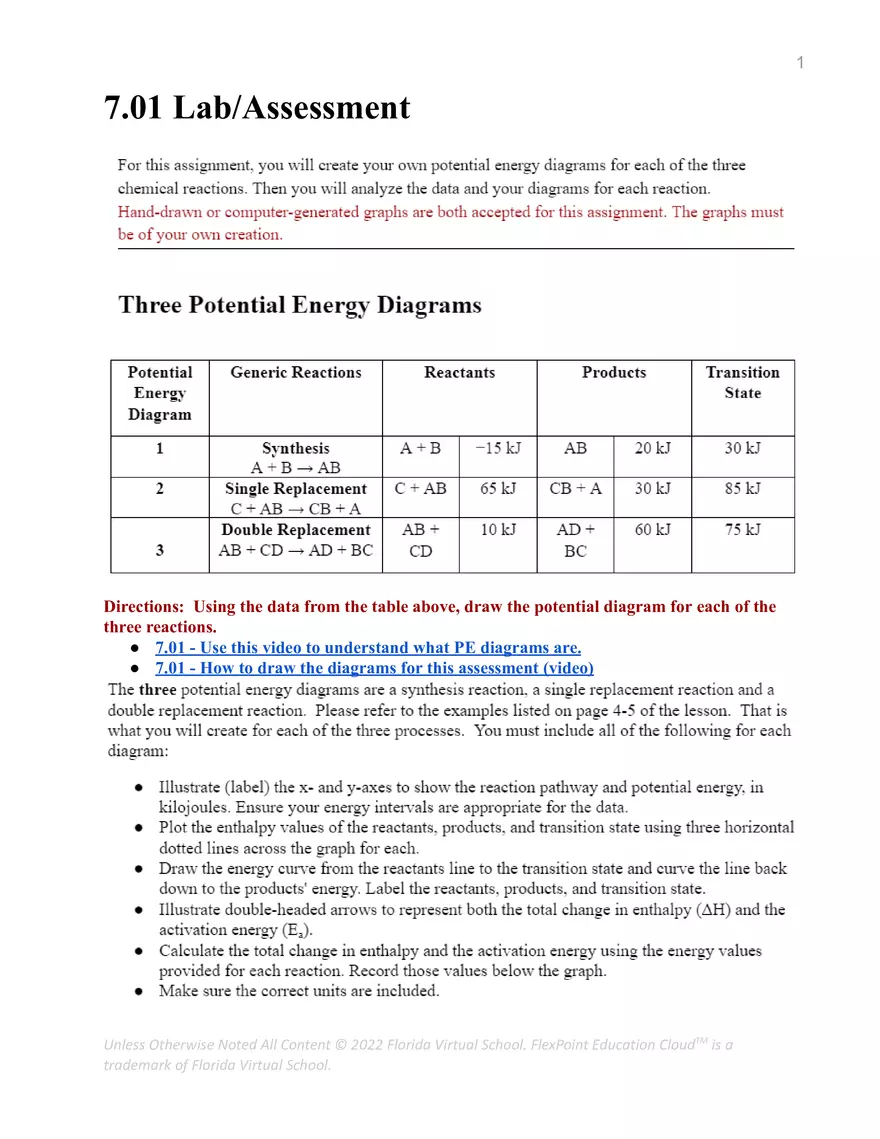 7.01 - Endothermic and Exothermic - Page 1