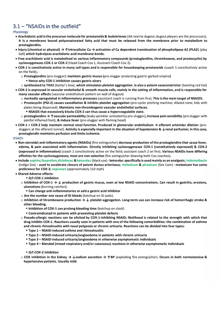 NSAIDs in the Outfield - Page 1