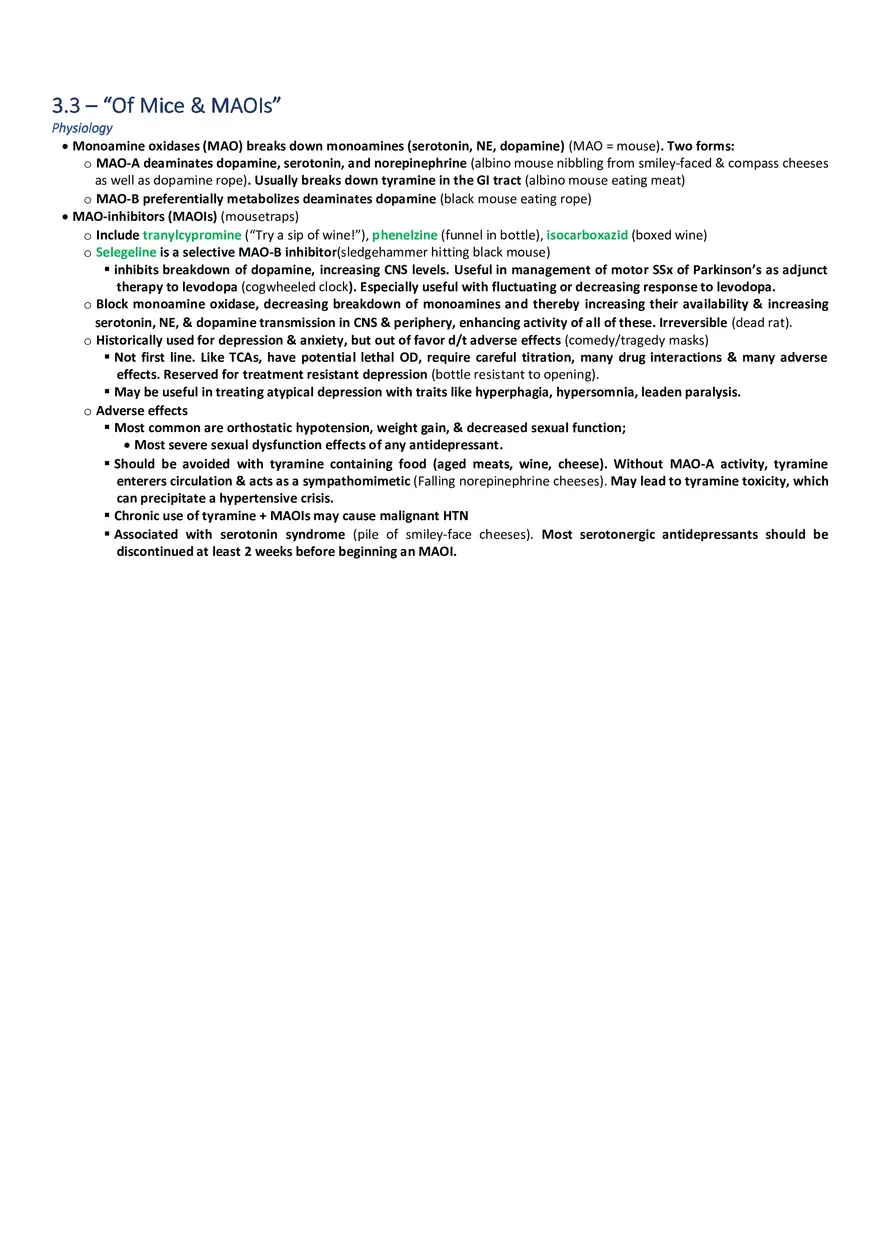 Of Mice & MAOIs - Page 1