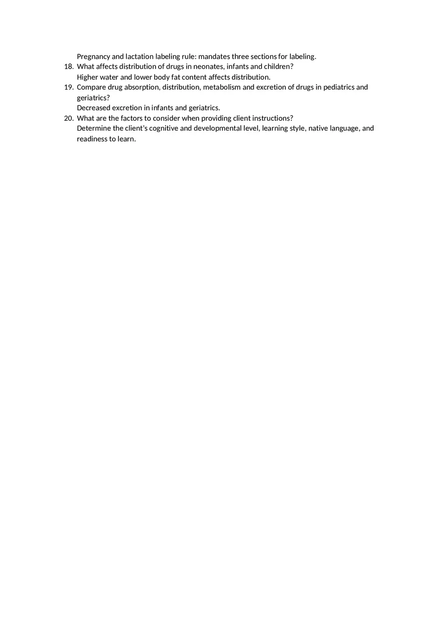 Introduction to Pharmacology Questions - Page 2