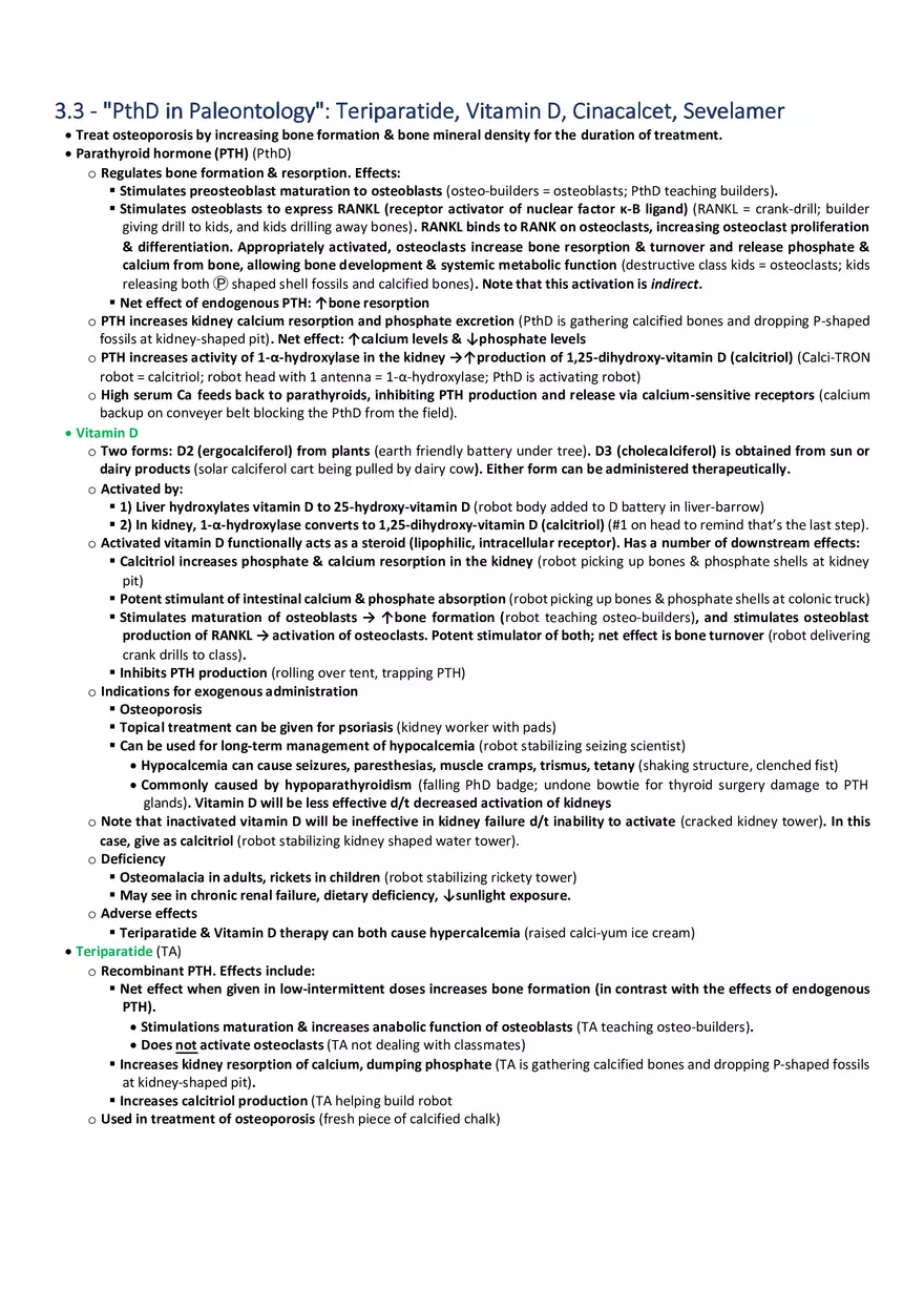 PthD in Paleontology  Teriparatide, Vitamin D, Cinacalcet, Sevelamer - Page 1