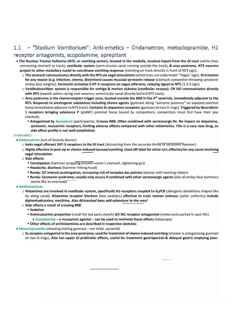 Stadium Vomitorium  Anti-Emetics - Page 1