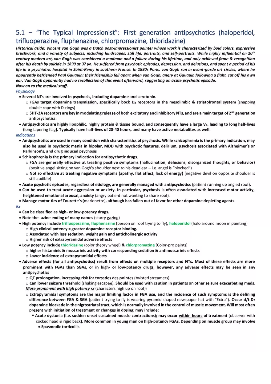 The Typical Impressionist  First Generation Antipsychotics - Page 1