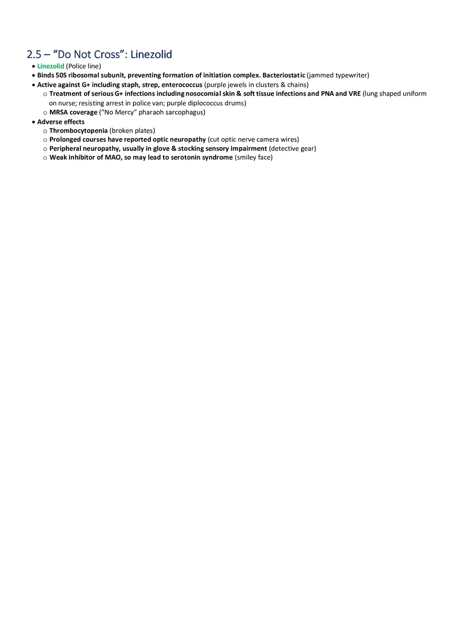 Do Not Cross  Linezolid - Page 1