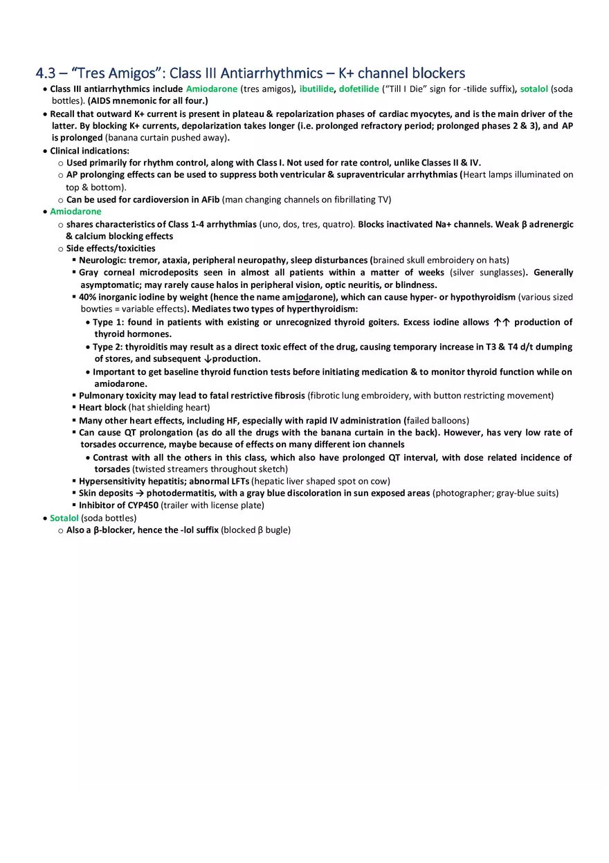 Tres Amigos  Class III Antiarrhythmics – K+ Channel Blockers - Page 1