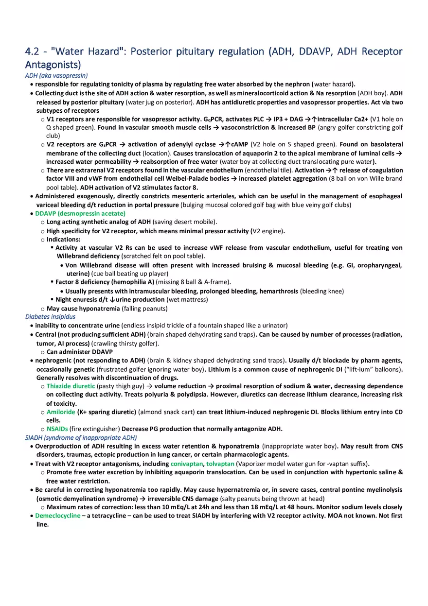 Water Hazard  Posterior Pituitary Regulation - Page 1