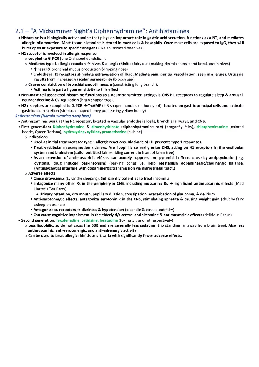 A Midsummer Night’s Diphenhydramine  Antihistamines - Page 1
