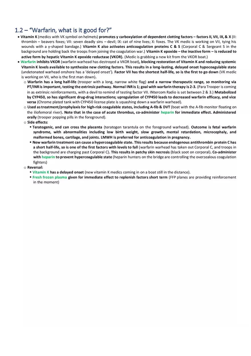 Warfarin, What is it Good for - Page 1