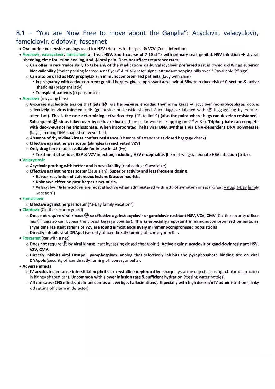 You are Now Free to Move About the Ganglia  Acyclovir, Valacyclovir, Famciclovir, Cidofovir, Foscarnet - Page 1