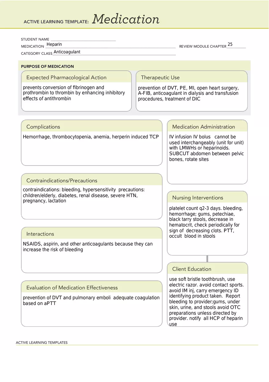 Heparin - Page 1