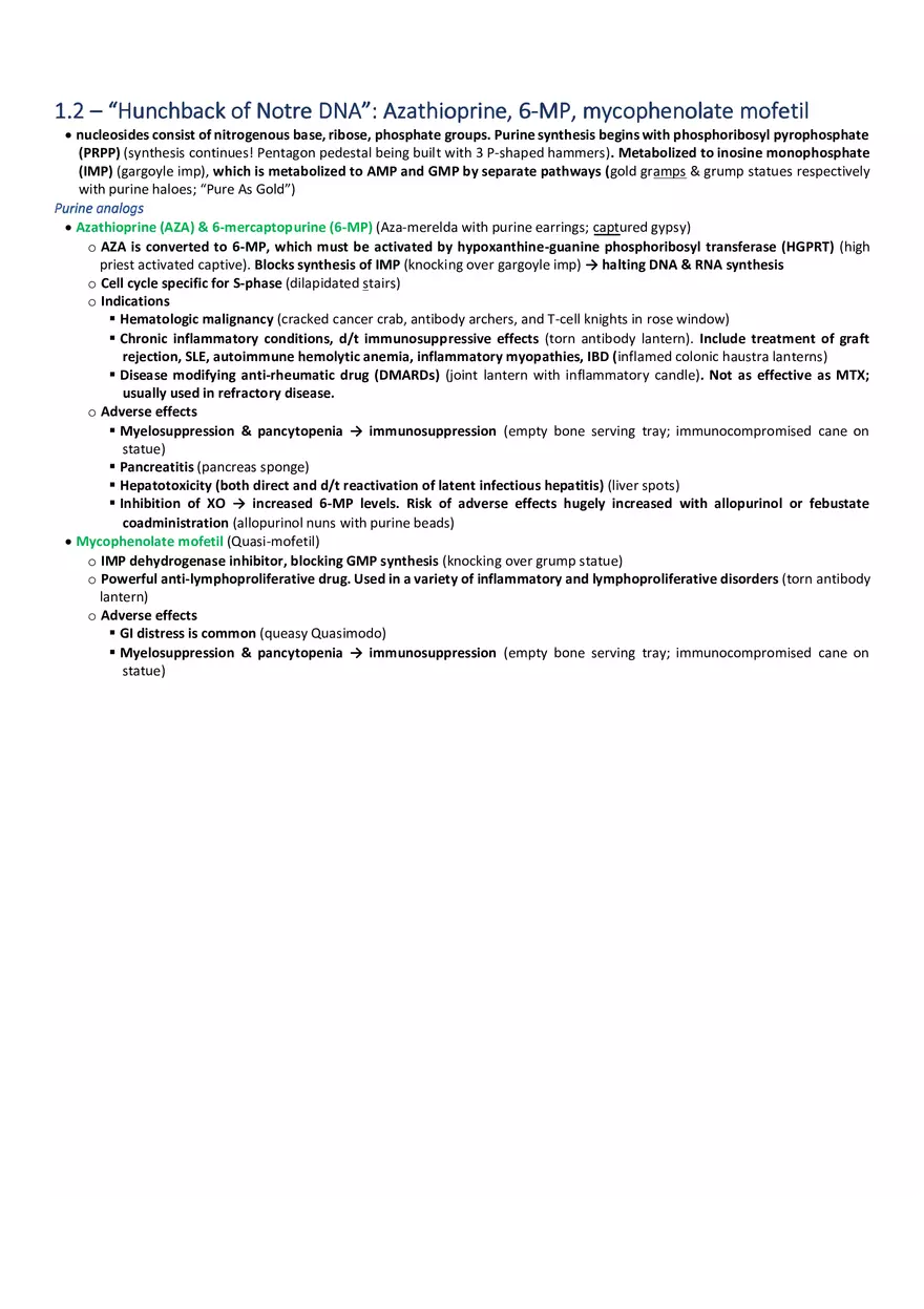Hunchback of Notre DNA   Azathioprine, 6-MP, Mycophenolate Mofetil - Page 1