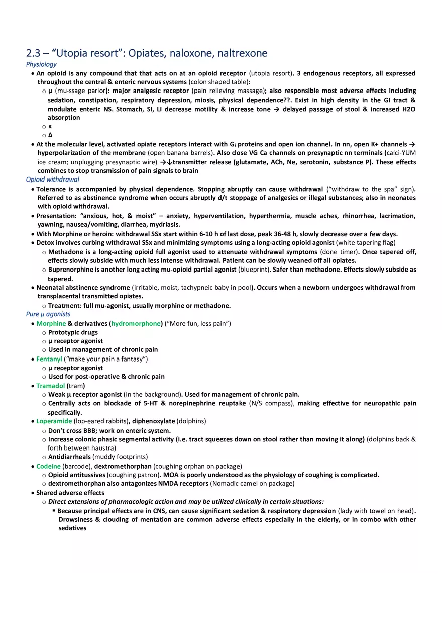 Utopia Resort  Opiates, Naloxone, Naltrexone - Page 1