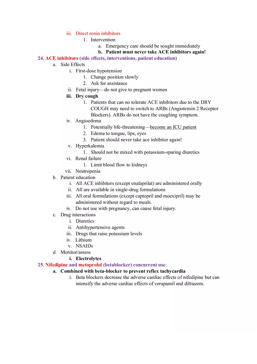 Pharmacology Test 2 - Page 7