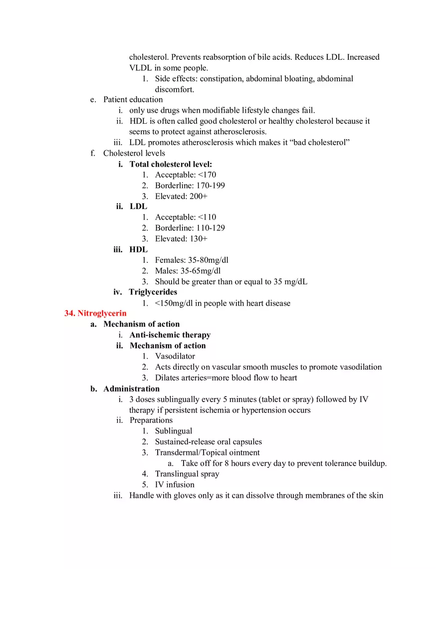 Pharmacology Test 2 - Page 10