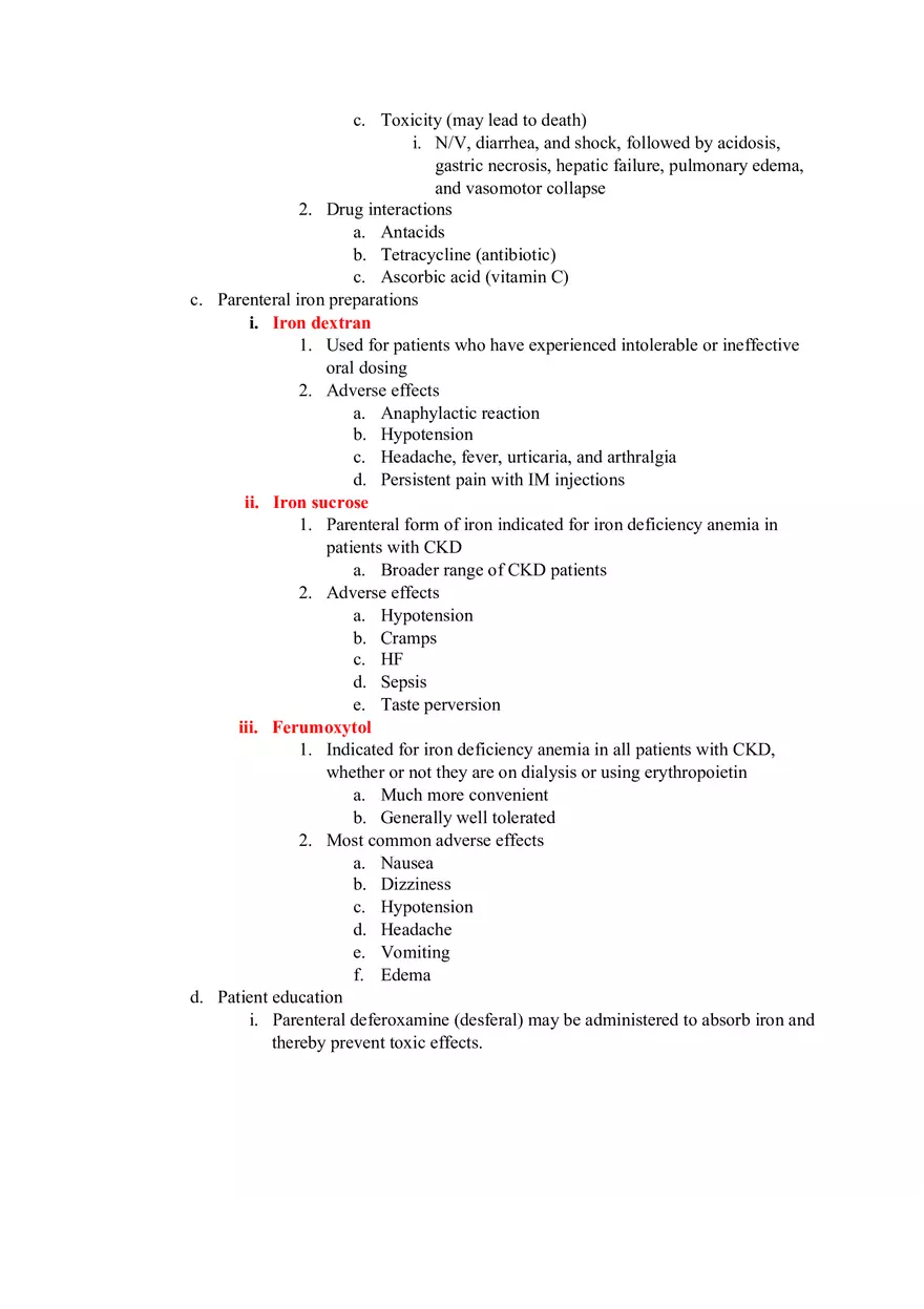 Pharmacology Test 2 - Page 15