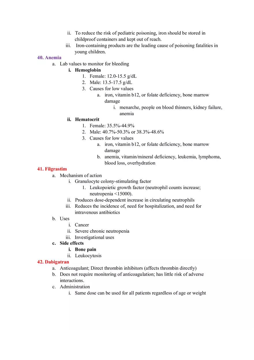 Pharmacology Test 2 - Page 16