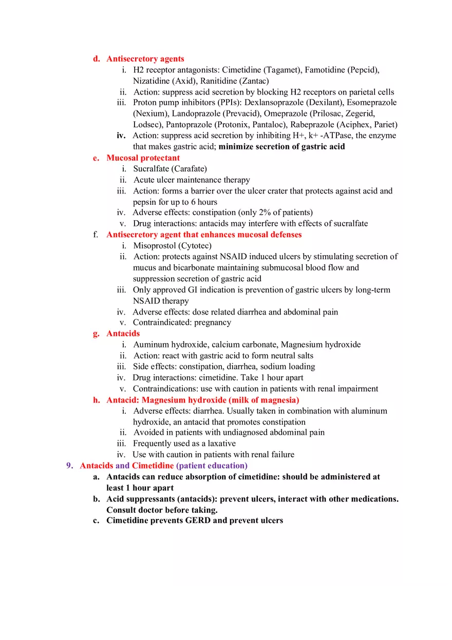 Pharmacology Test 2 - Page 20