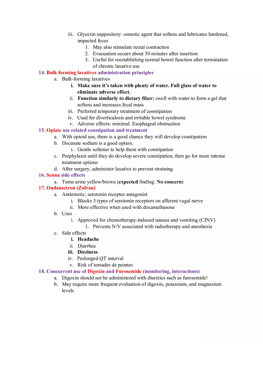 Pharmacology Test 2 - Page 3