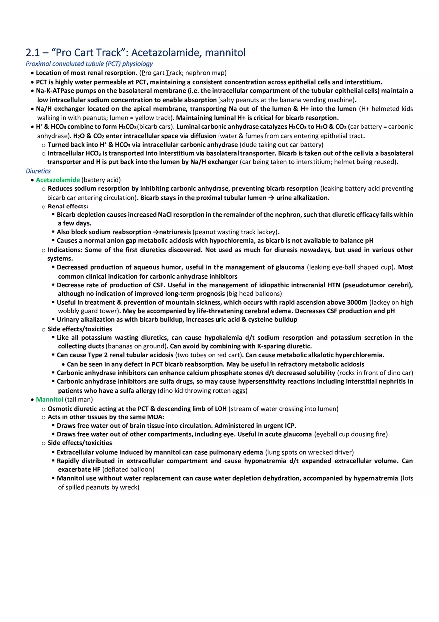 Pro Cart Track  Acetazolamide, Mannitol - Page 1