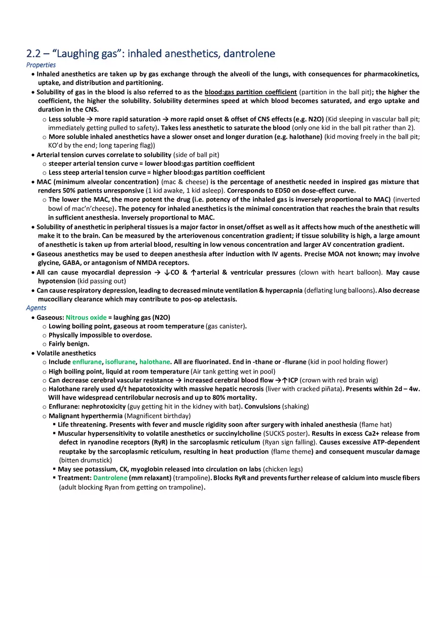 Laughing Gas  Inhaled Anesthetics, Dantrolene - Page 1