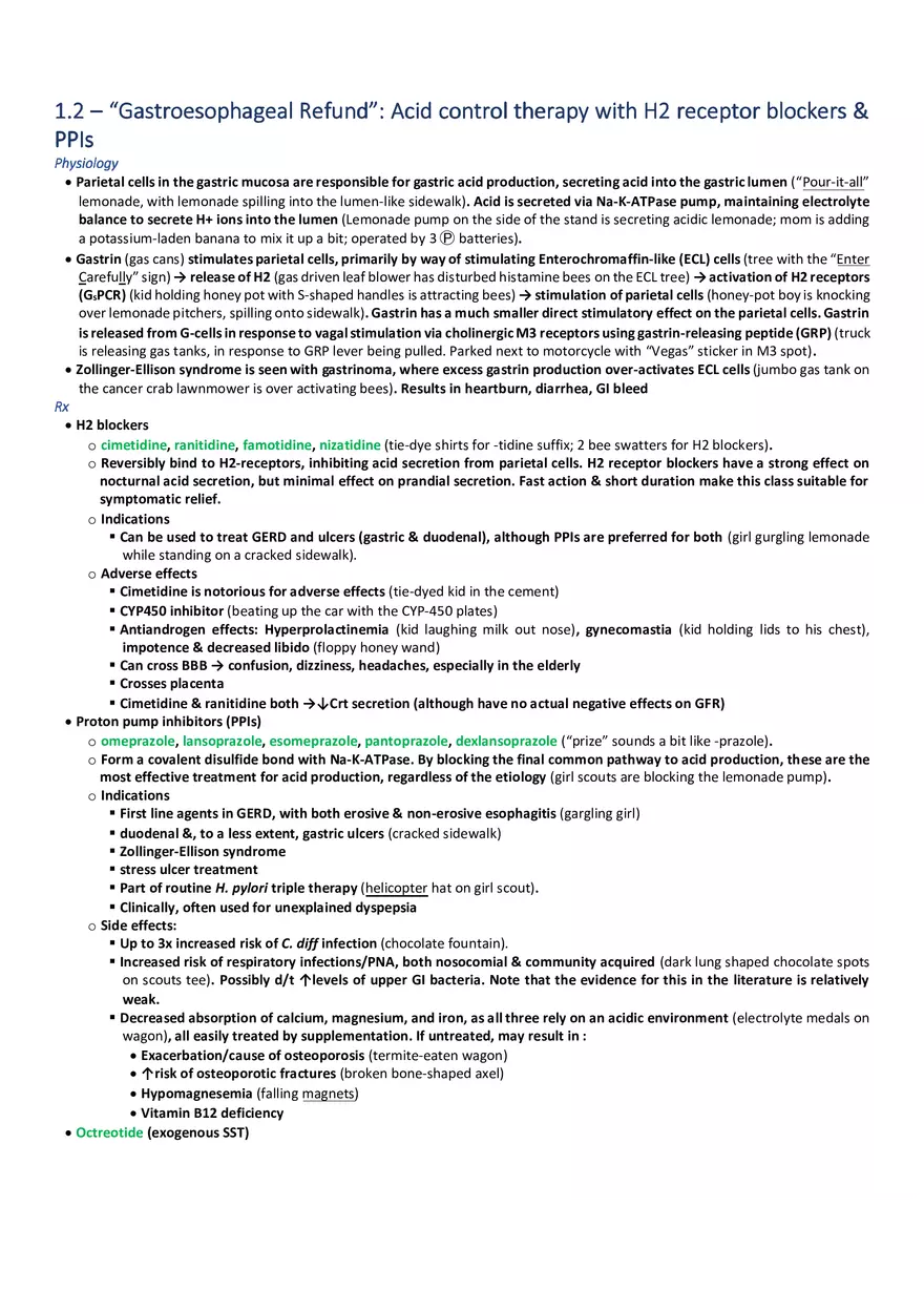 Gastroesophageal Refund  Acid Control Therapy with H2 Receptor Blockers & PPIs - Page 1