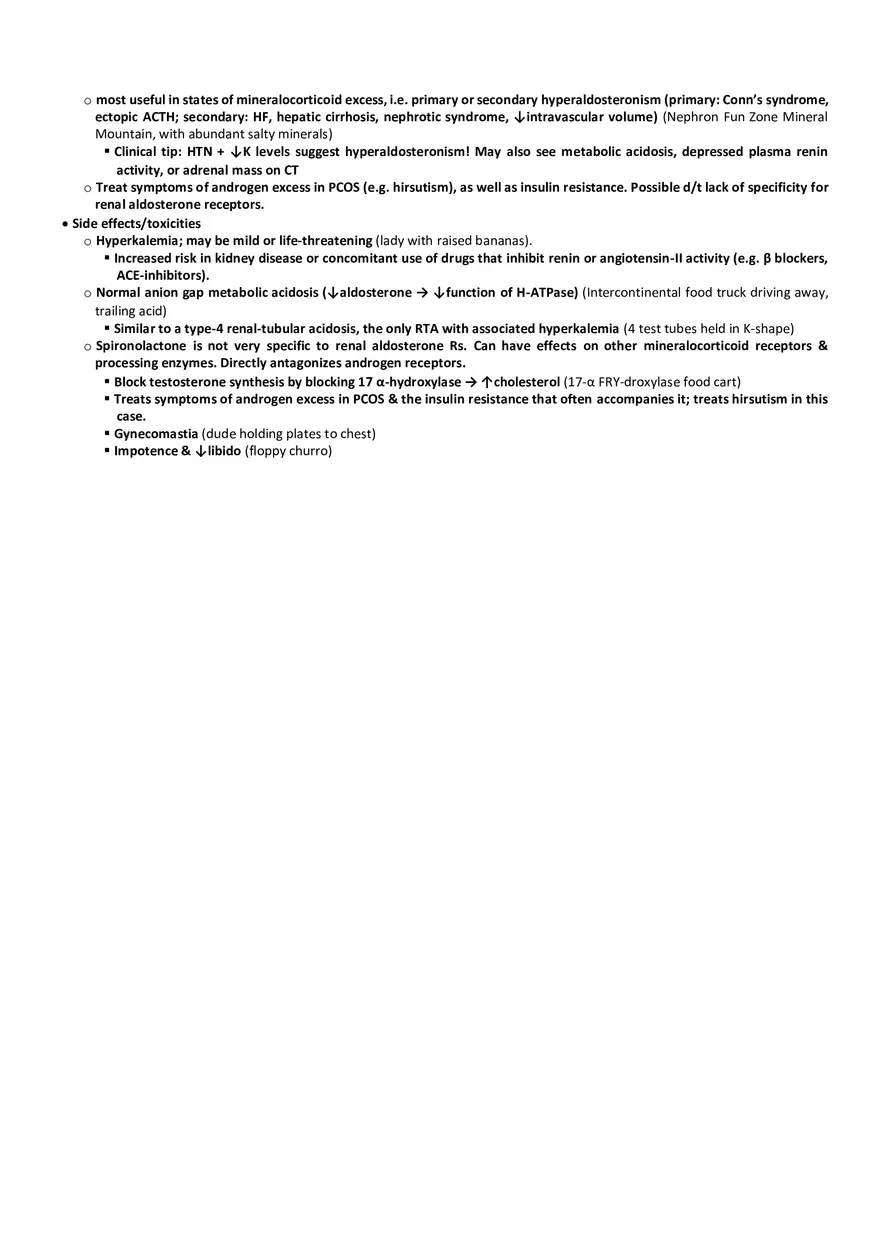 Salty Mineral Food Court  Potassium Sparing Diuretics - Page 2