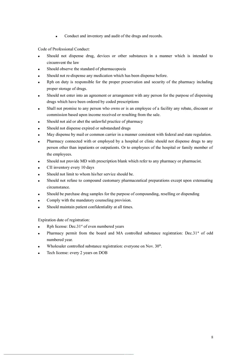 Massachusetts Pharmacy Laws - Page 8