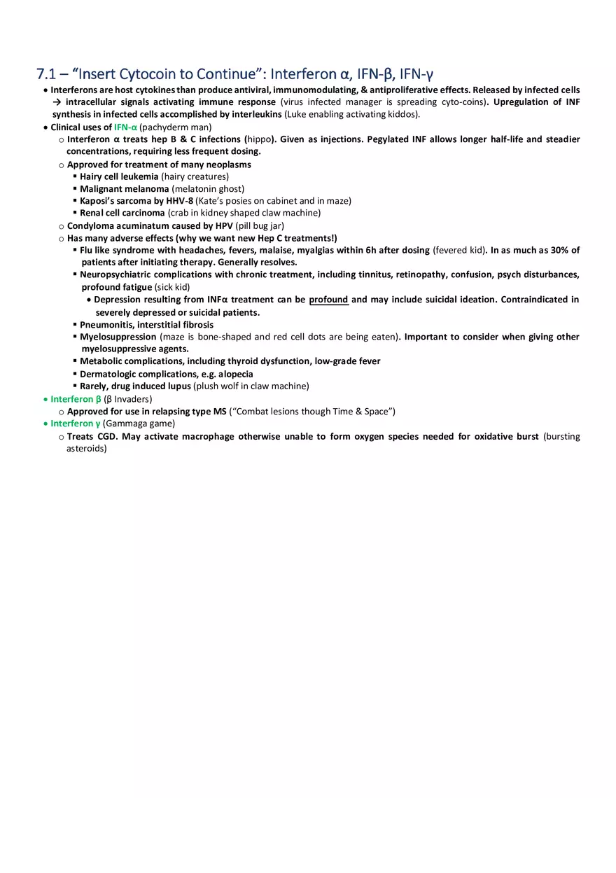 Insert Cytocoin to Continue  Interferon α, IFN-β, IFN-γ - Page 1