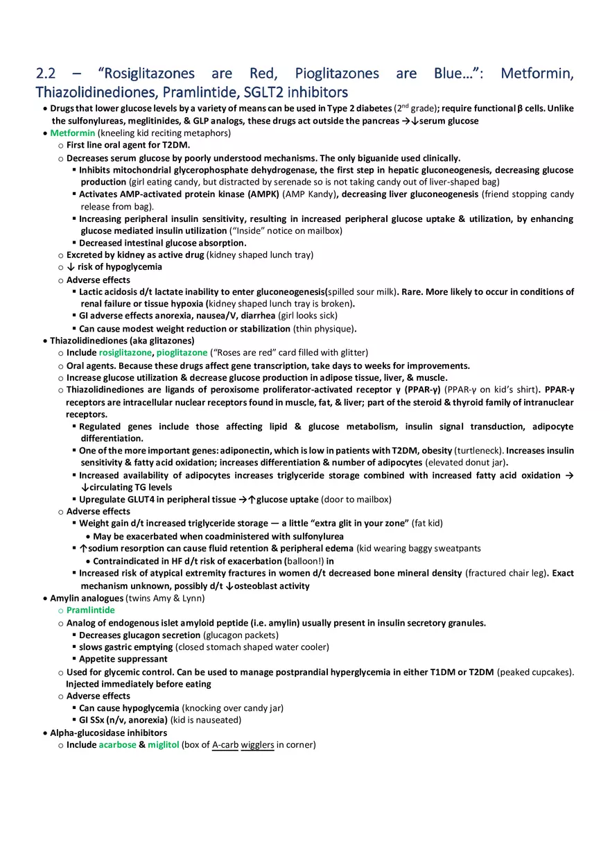 Rosiglitazones are Red, Pioglitazones are Blue…  Metformin, Thiazolidinediones, Pramlintide, SGLT2 Inhibitors - Page 1