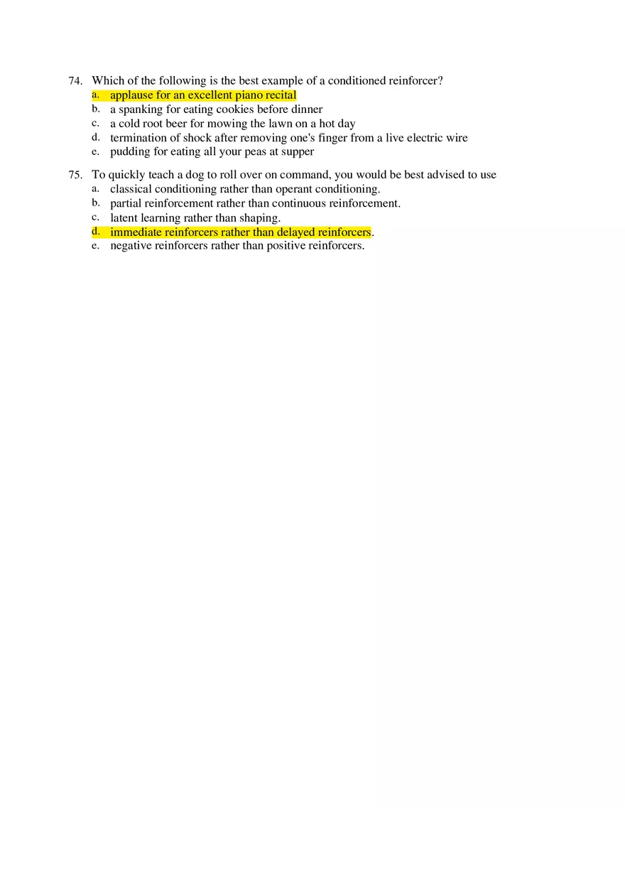 Psychology Unit 6 Answers - Page 5