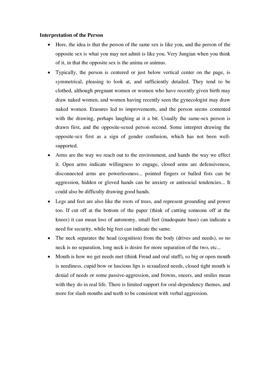 Guidelines for the Interpretations of House Tree Person Test - Page 3