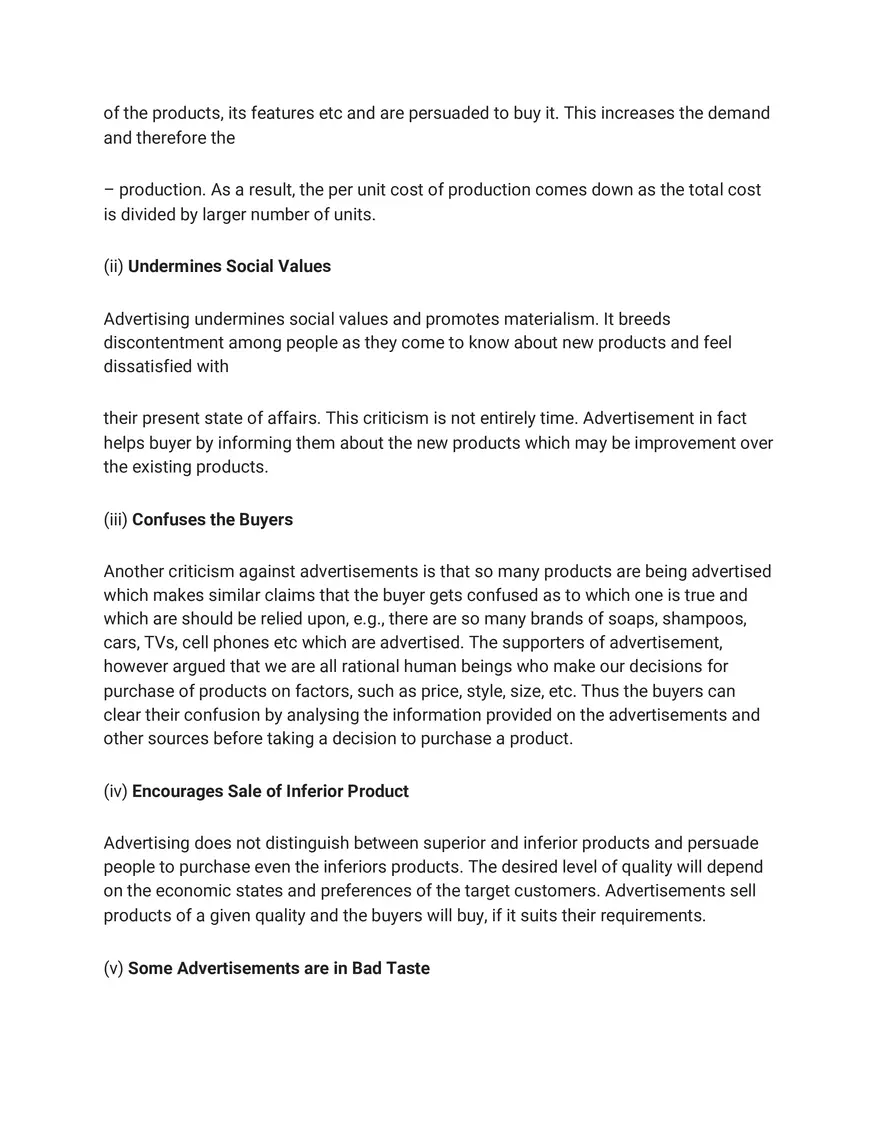 Marketing Long Answer Type Questions - Page 8