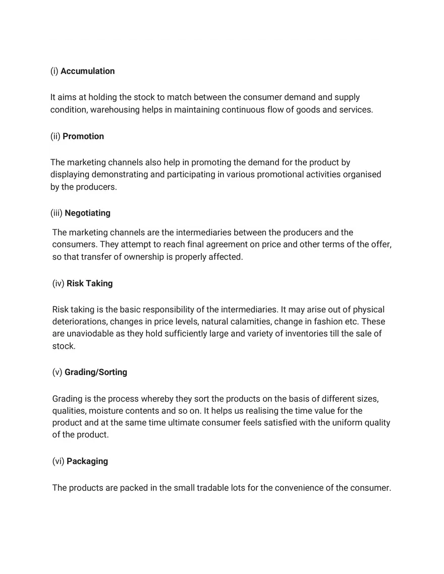 Marketing Short Answer Type Questions - Page 6