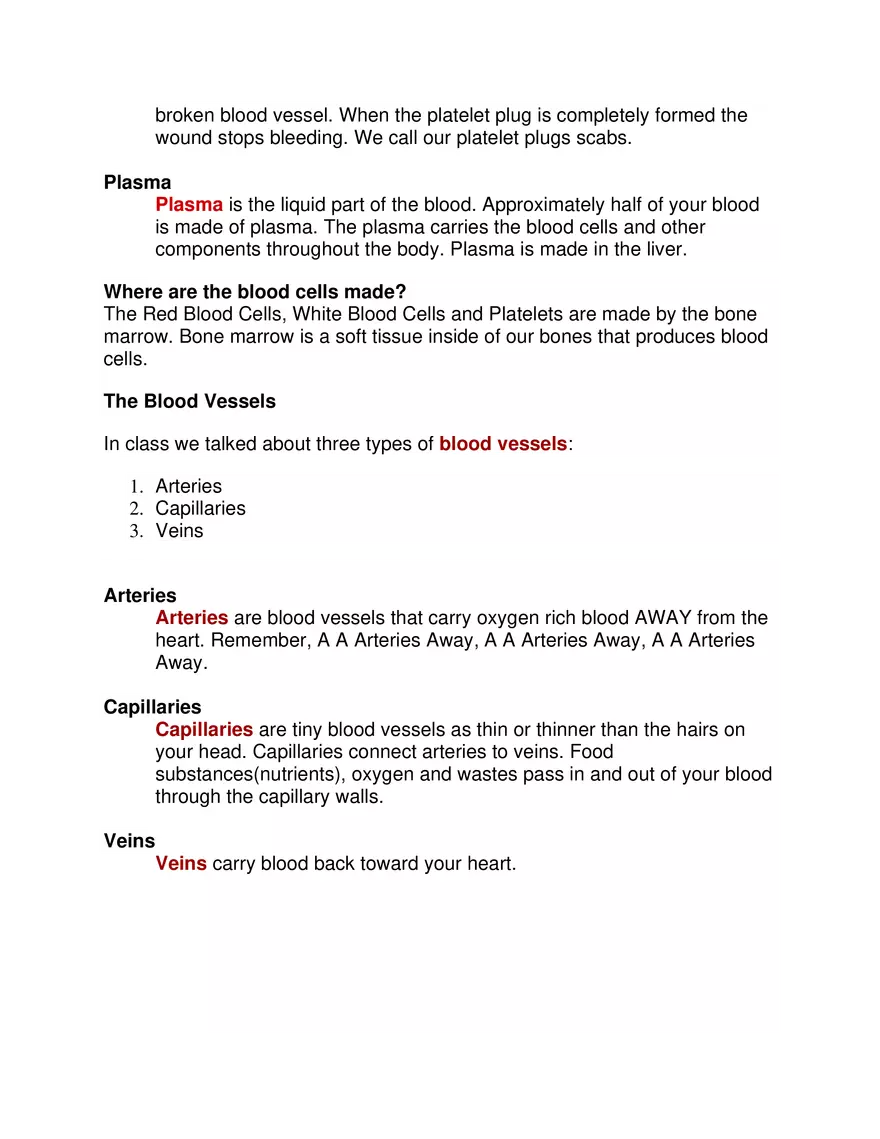 The Circulatory System - Page 4