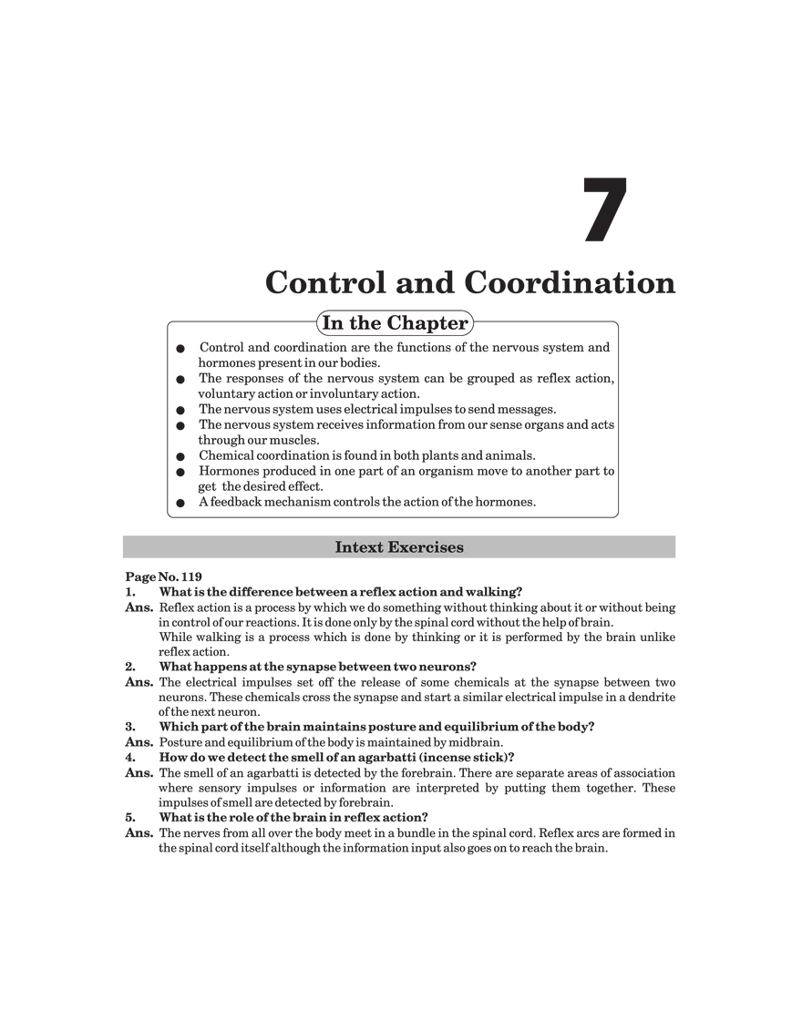 Control and Coordination - Page 1