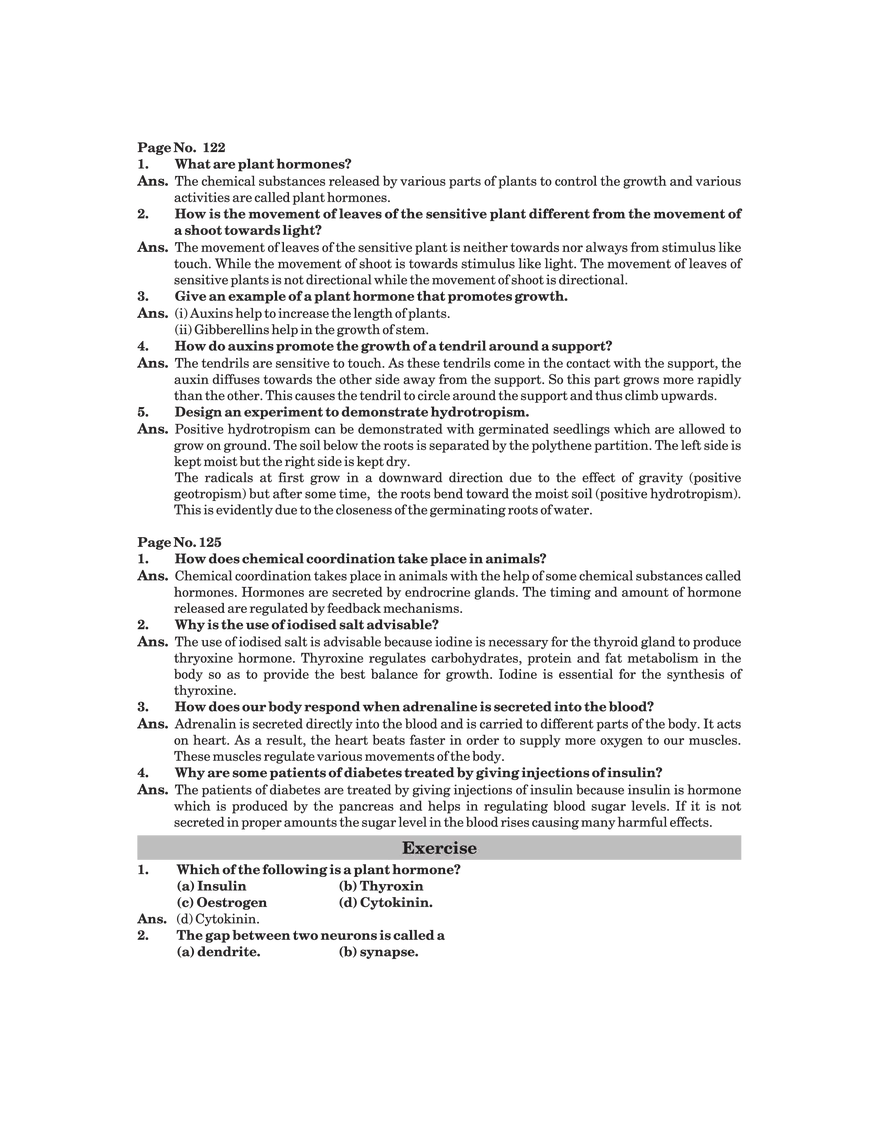 Control and Coordination - Page 2