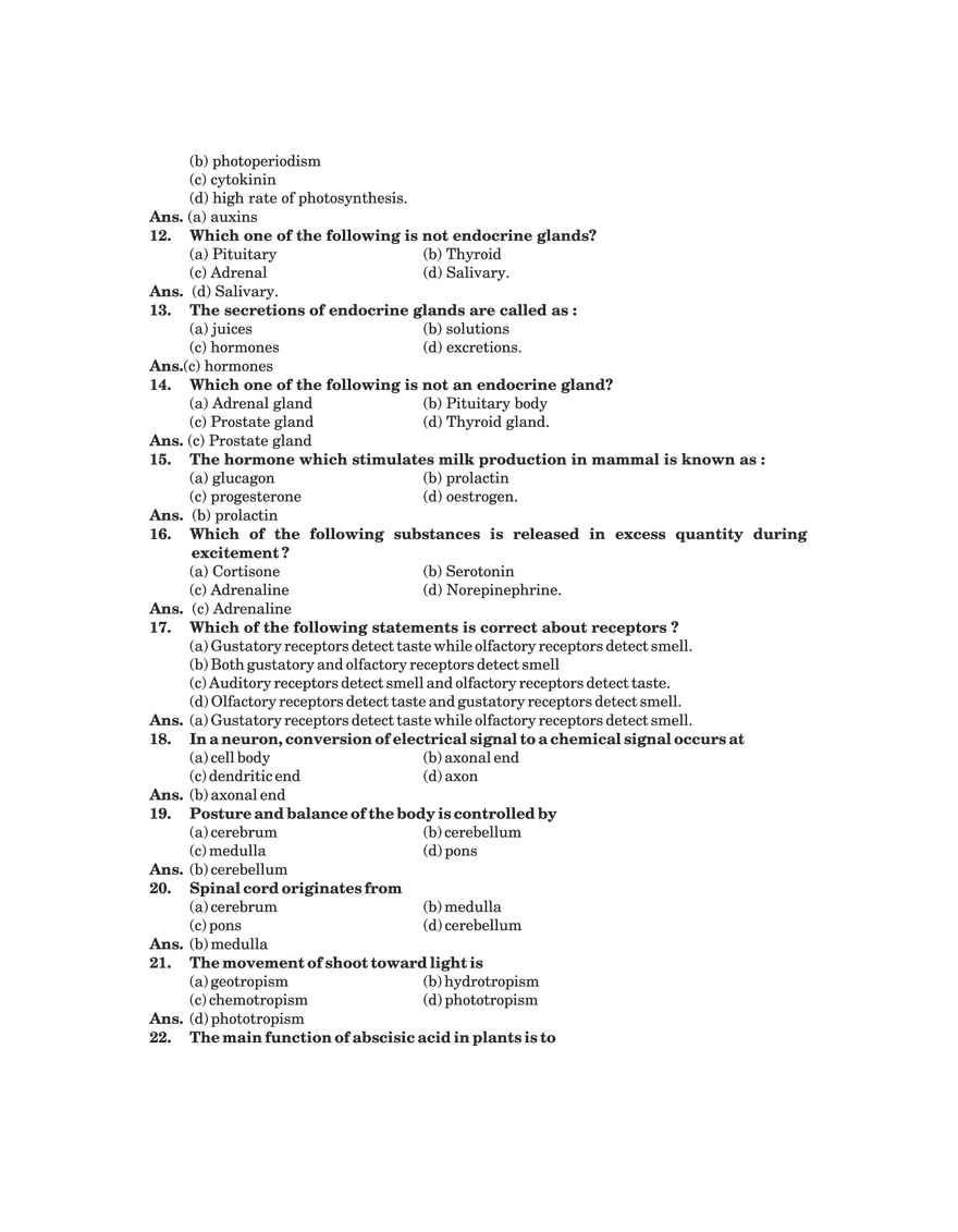 Control and Coordination - Page 3
