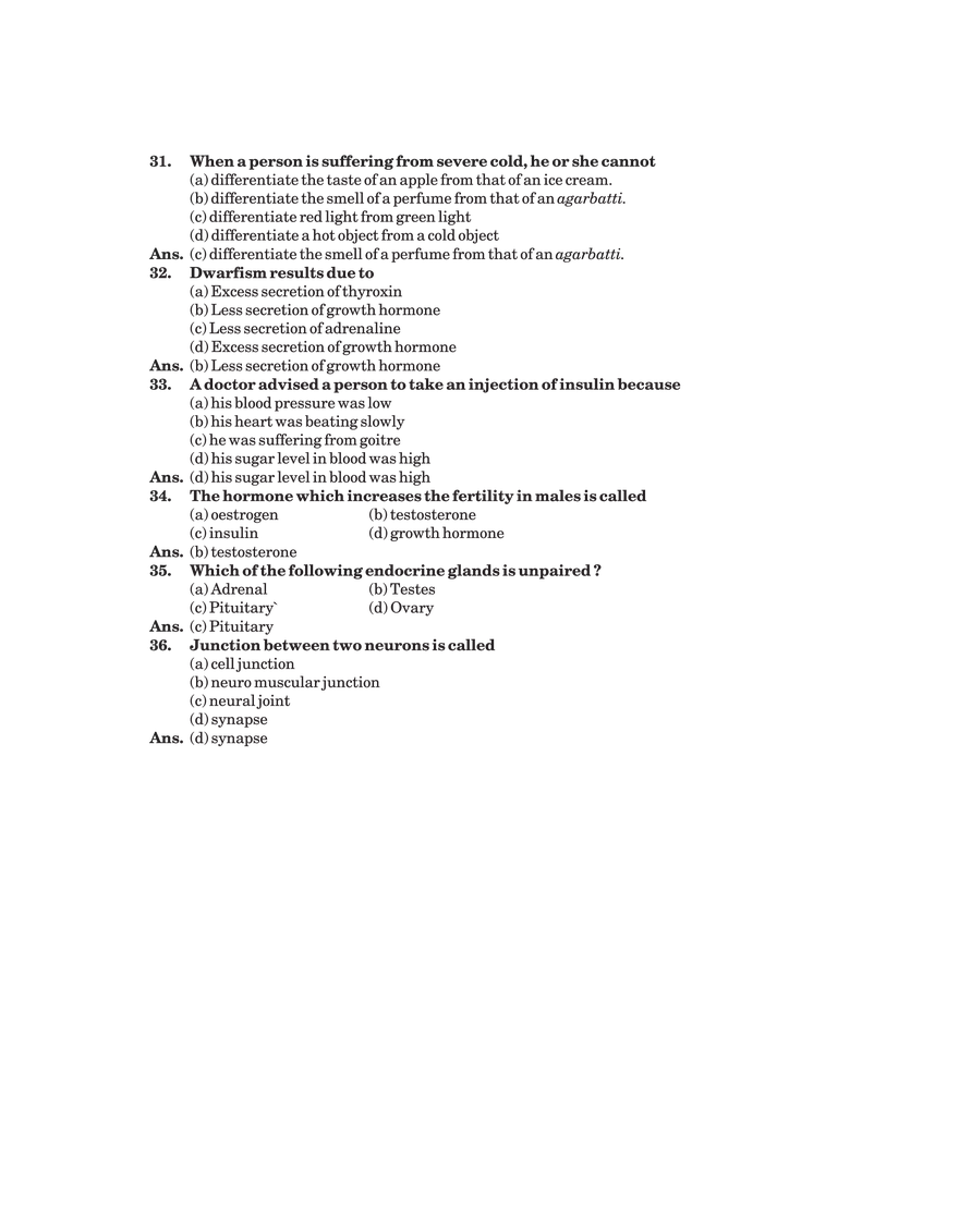 Control and Coordination - Page 5