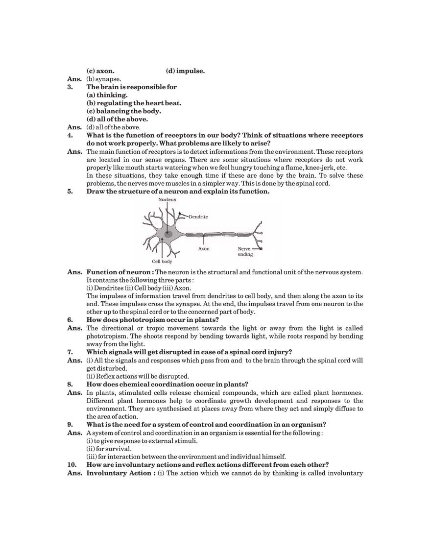 Control and Coordination - Page 6