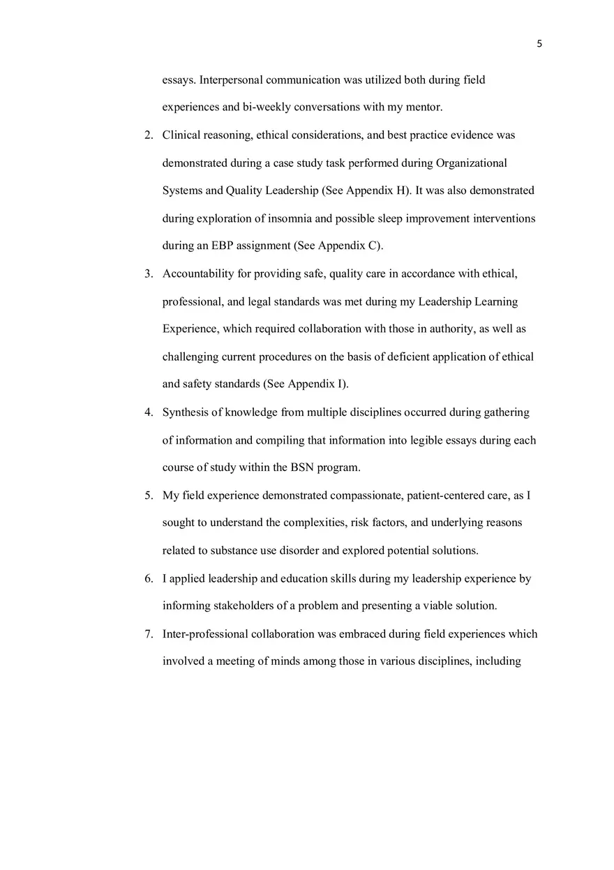 Professional Summary - Page 5