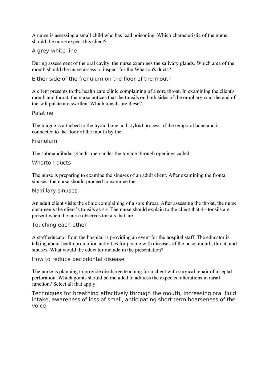 Nursing Quiz 2 - Page 7