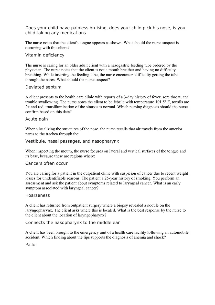 Nursing Quiz 2 - Page 9