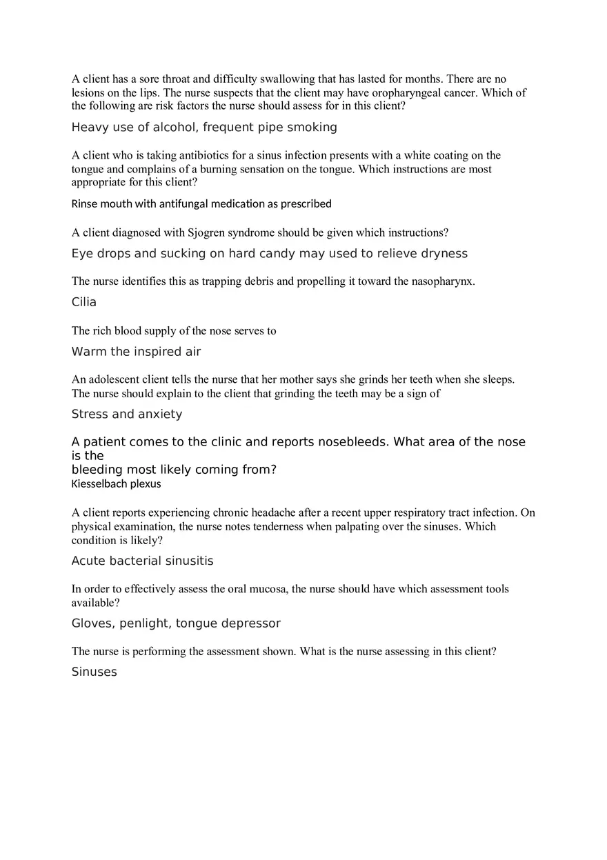 Nursing Quiz 2 - Page 2