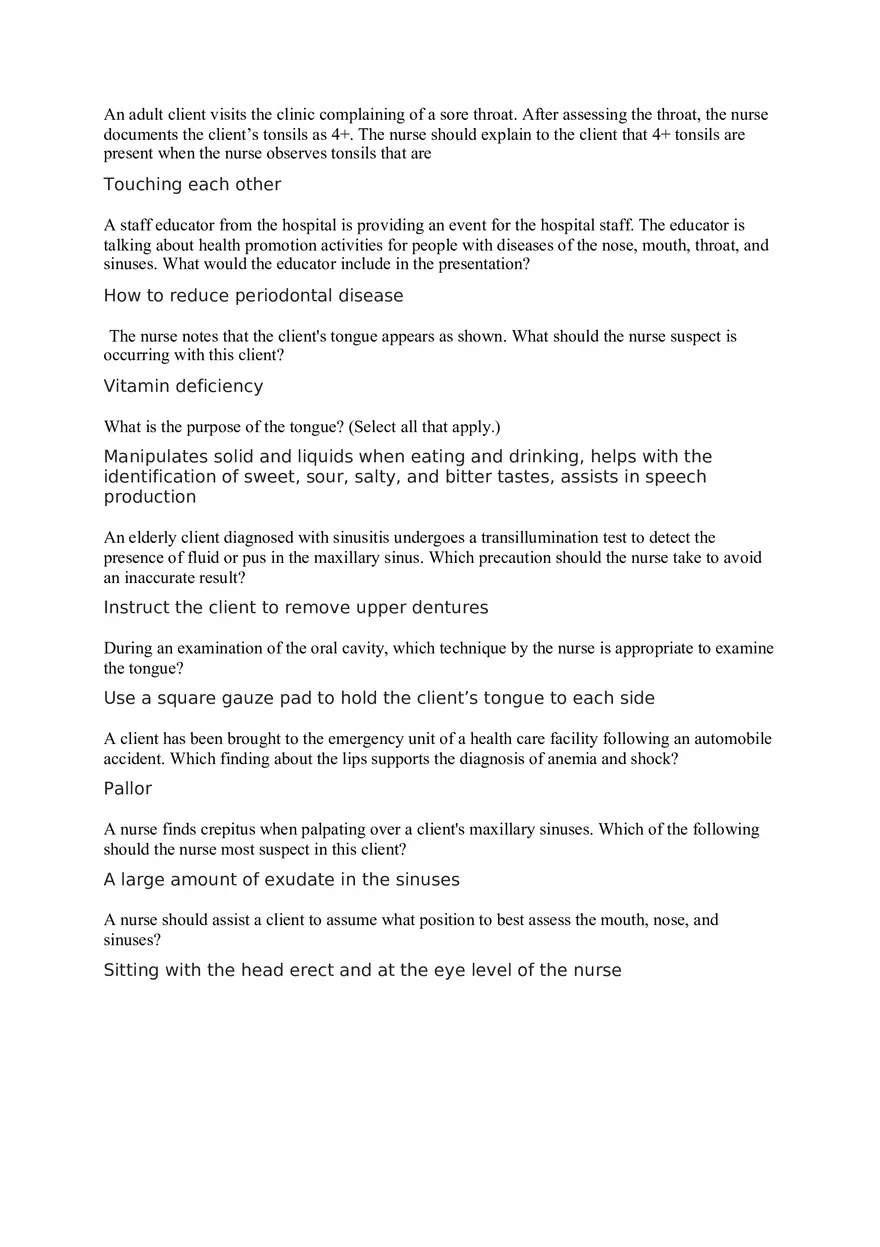 Nursing Quiz 2 - Page 3