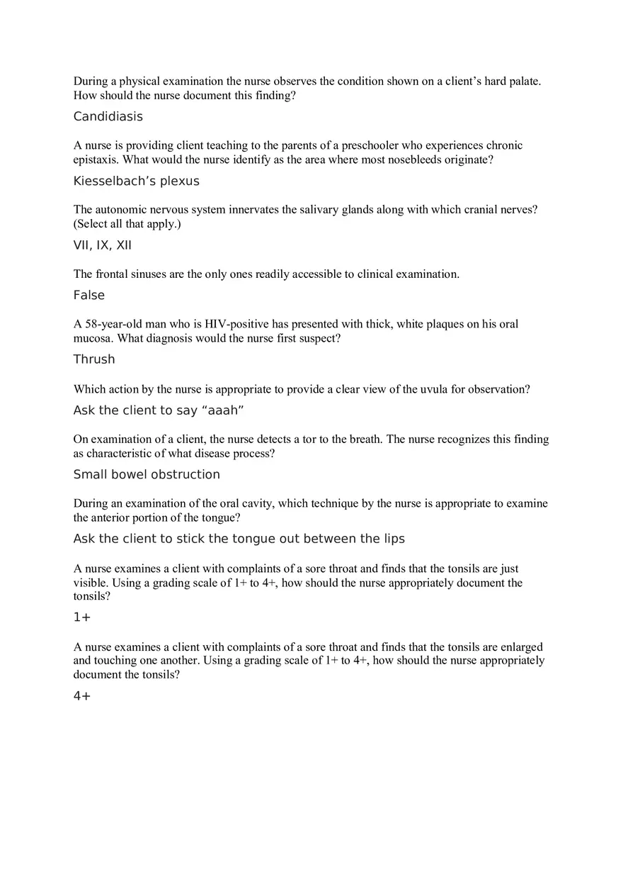 Nursing Quiz 2 - Page 6