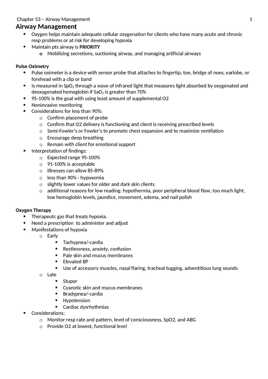 Chapter 53 – Airway Management - Page 1