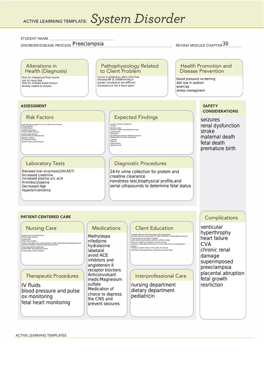 Preeclampsia - Page 1