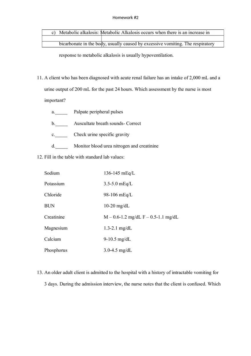 Fluid Volume Imbalances Homework 2 - Page 5