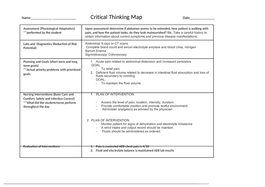 Critical Thinking Map - Page 2