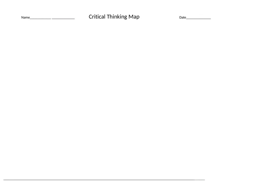 Critical Thinking Map - Page 3